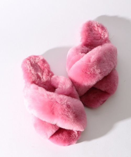 EMU Australia（エミューオーストラリア）の「【EMU/エミュ】EMU MAYBERRY/ファーサンダル#（サンダル・レディース・ピンク/ブラック/グレー・24/23/25）」の12枚目の写真