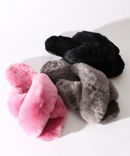 EMU Australia（エミューオーストラリア）の「【EMU/エミュ】EMU MAYBERRY/ファーサンダル#（サンダル・レディース・ピンク/ブラック/グレー・24/23/25）」の14枚目の写真
