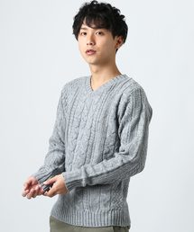 メンズのニット セーター グレー 灰色系 Vネック ファッション通販 Zozotown