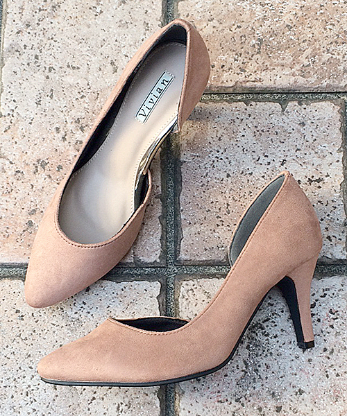 Sfw エスエフダブリュー の サイドオープンが足にfit 痛くない疲れない 歩きやすい 美脚効果抜群の機能性 クッション性抜群の7 5cmヒールポインテッドトゥパンプス Ts45s パンプス Wear