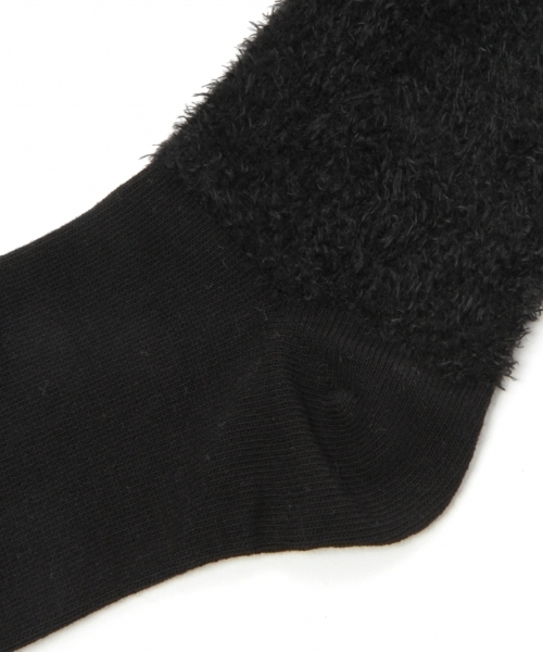 LEPSIM（レプシィム）の「フェザーキリカエソックス　766379（ソックス/靴下・レディース・ブラック/オフホワイト・ONE SIZE）」の4枚目の写真