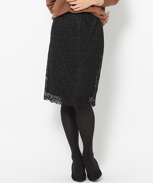 laboratory work（ラボラトリーワーク）の「【再入荷】裾スカラレーススカート（スカート・レディース・ブラック/ホワイト系その他/ホワイト/ブラック系その他・MEDIUM）」の3枚目の写真