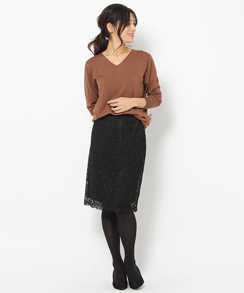 laboratory work（ラボラトリーワーク）の「【再入荷】裾スカラレーススカート（スカート・レディース・ブラック/ホワイト系その他/ホワイト/ブラック系その他・MEDIUM）」の18枚目の写真