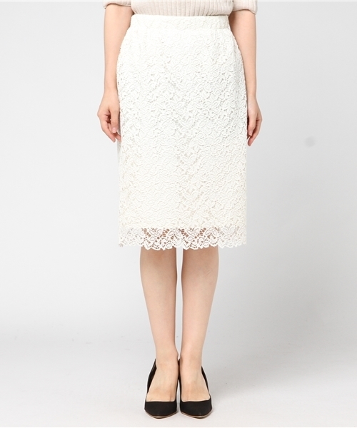 laboratory work（ラボラトリーワーク）の「【再入荷】裾スカラレーススカート（スカート・レディース・ブラック/ホワイト系その他/ホワイト/ブラック系その他・MEDIUM）」の5枚目の写真