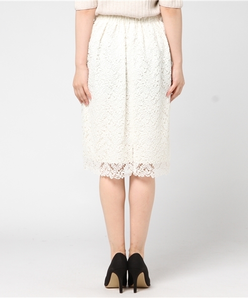 laboratory work（ラボラトリーワーク）の「【再入荷】裾スカラレーススカート（スカート・レディース・ブラック/ホワイト系その他/ホワイト/ブラック系その他・MEDIUM）」の7枚目の写真