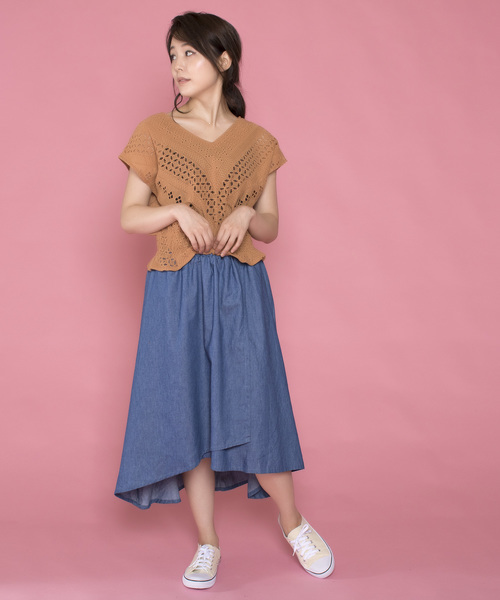 lala Born(ララボーン)の「lala born/ローンアイレット切替ブラウス(シャツ/ブラウス・レディース・その他/ベージュ/テラコッタ/キャメル/イエロー・FREE)」の8枚目の写真