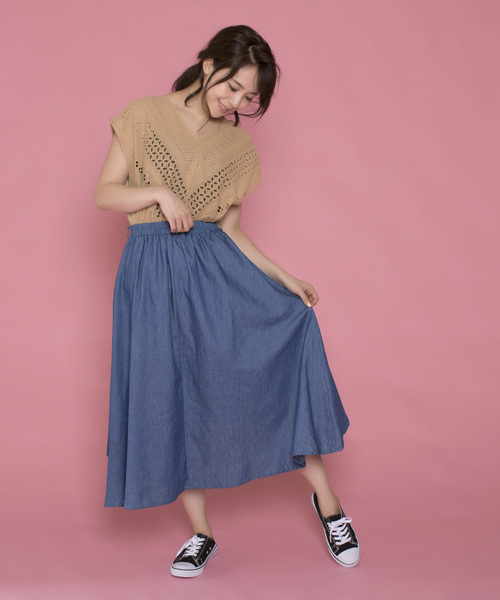 lala Born(ララボーン)の「lala born/ローンアイレット切替ブラウス(シャツ/ブラウス・レディース・その他/ベージュ/テラコッタ/キャメル/イエロー・FREE)」の9枚目の写真