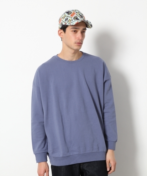 RAGEBLUE(レイジブルー)の「裏毛BIGシルエットスウェットクルー/782804(スウェット・メンズ・ホワイト/ライトブルー/ピンク/グリーン/ベージュ・SMALL/MEDIUM/LARGE)」の7枚目の写真