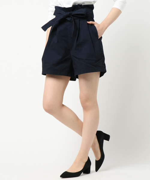 WEGO（ウィゴー）の「WEGO/チノウエストリボンキュロット（チノパンツ・レディース・ネイビー/ベージュ/カーキ・MEDIUM/LARGE）」の9枚目の写真