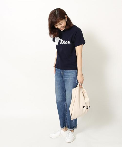 coen（コーエン）の「USAコットンカレッジTシャツ（Tシャツ/カットソー・レディース・ホワイト/グレー/ネイビー・MEDIUM/LARGE）」の8枚目の写真