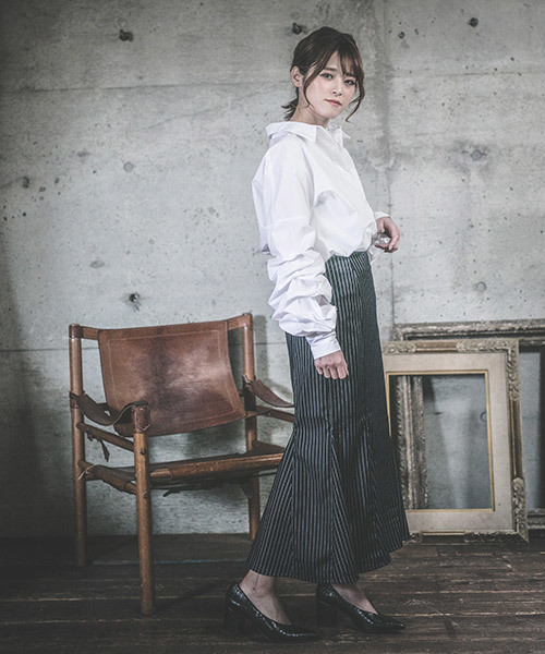 極美品　アルマーニ スーツ 2点セット マーメイド　スカート ストライプ マーメイドスカート《セットアップ着用可》 (YS235093-D) | PARISSIMA