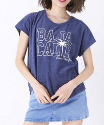 【OP/オーピー】レディースパイルプリントTシャツ/半袖  サーフカジュアル