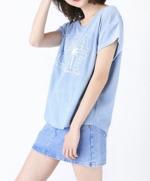 【OP/オーピー】レディースパイルプリントTシャツ/半袖  サーフカジュアル