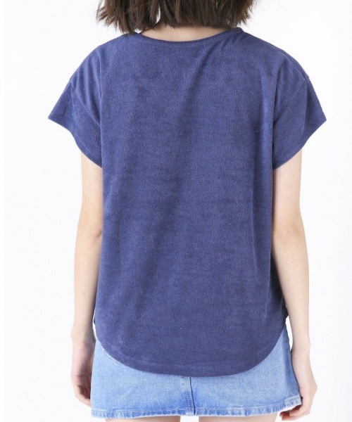 Ocean Pacific（オーシャンパシフィック）の「【OP/オーピー】レディースパイルプリントTシャツ/半袖  サーフカジュアル（Tシャツ/カットソー・レディース・ブルー/ヘザーグレー/ネイビー/ピンク・LARGE/MEDIUM）」の6枚目の写真