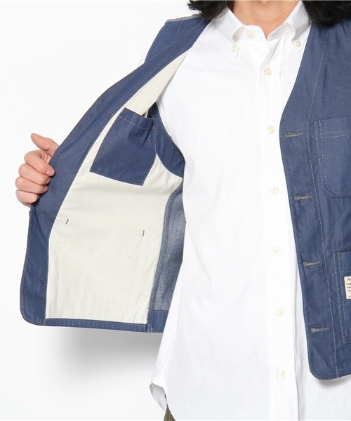 JOURNAL STANDARD（ジャーナルスタンダード）の「C/Nカラーワークベスト #（ベスト・メンズ・ブラック/ブルー系その他/ゴールド・MEDIUM/SMALL/LARGE）」の10枚目の写真