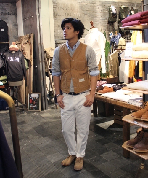 JOURNAL STANDARD（ジャーナルスタンダード）の「C/Nカラーワークベスト #（ベスト・メンズ・ブラック/ブルー系その他/ゴールド・MEDIUM/SMALL/LARGE）」の15枚目の写真