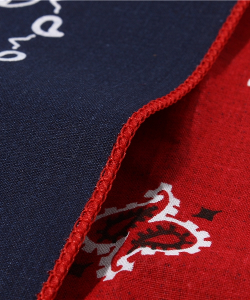 Another Edition(アナザーエディション)の「B/C REV BANDANA(バンダナ/スカーフ・レディース・ロイヤルブルー/ワインレッド/ネイビー・フリー)」の8枚目の写真