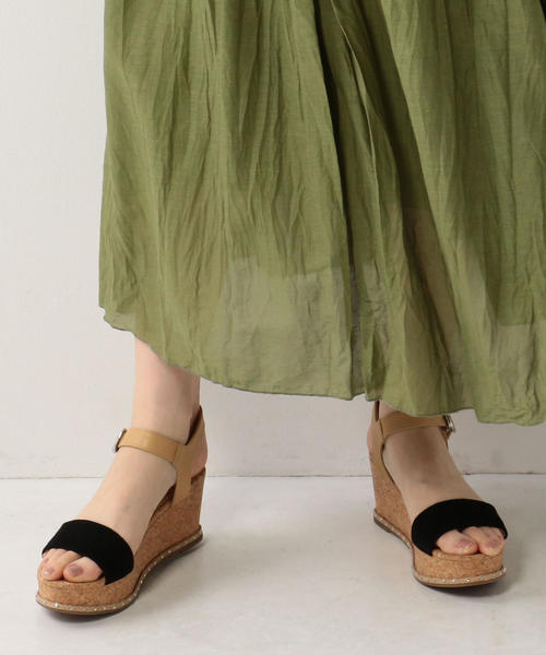 ODETTE E ODILE（オデットエオディール）の「OFC アクセントラインウェッジ サンダル70（サンダル・レディース・シルバー/イエロー/ベージュ/ブラック/オリーブ・37/35/36）」の19枚目の写真