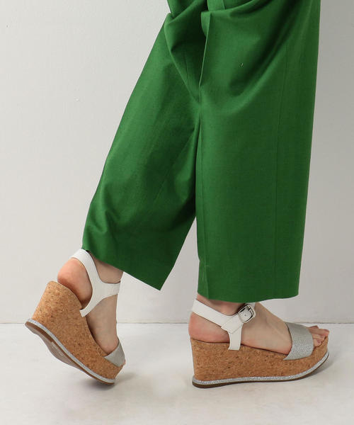 ODETTE E ODILE（オデットエオディール）の「OFC アクセントラインウェッジ サンダル70（サンダル・レディース・シルバー/イエロー/ベージュ/ブラック/オリーブ・37/35/36）」の12枚目の写真