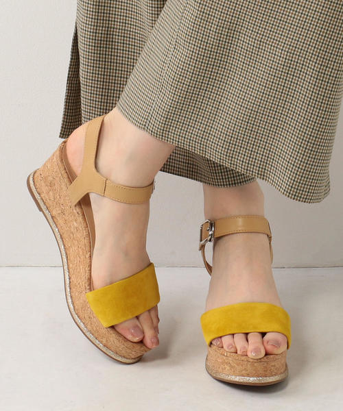 ODETTE E ODILE（オデットエオディール）の「OFC アクセントラインウェッジ サンダル70（サンダル・レディース・シルバー/イエロー/ベージュ/ブラック/オリーブ・37/35/36）」の13枚目の写真