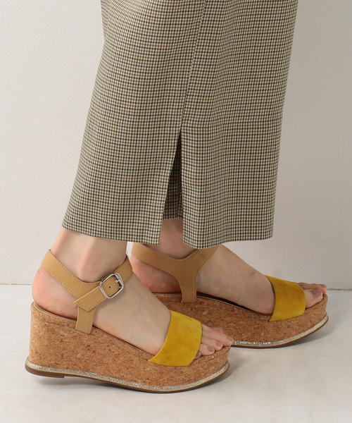 ODETTE E ODILE（オデットエオディール）の「OFC アクセントラインウェッジ サンダル70（サンダル・レディース・シルバー/イエロー/ベージュ/ブラック/オリーブ・37/35/36）」の14枚目の写真