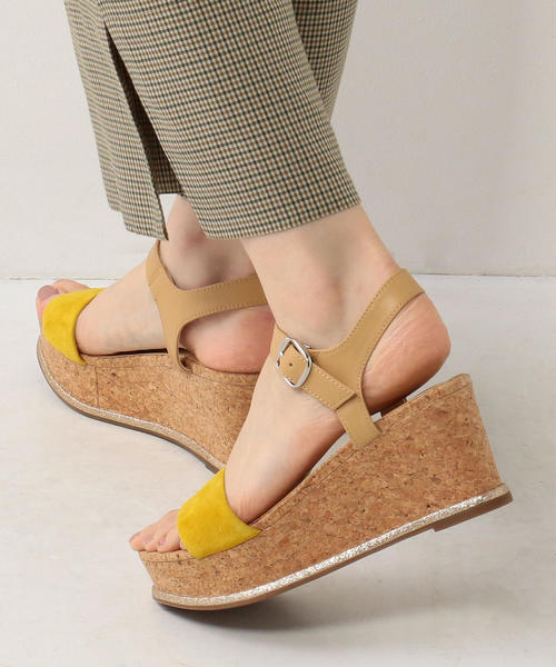 ODETTE E ODILE（オデットエオディール）の「OFC アクセントラインウェッジ サンダル70（サンダル・レディース・シルバー/イエロー/ベージュ/ブラック/オリーブ・37/35/36）」の15枚目の写真