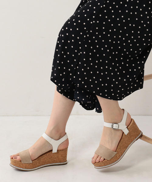 ODETTE E ODILE（オデットエオディール）の「OFC アクセントラインウェッジ サンダル70（サンダル・レディース・シルバー/イエロー/ベージュ/ブラック/オリーブ・37/35/36）」の6枚目の写真