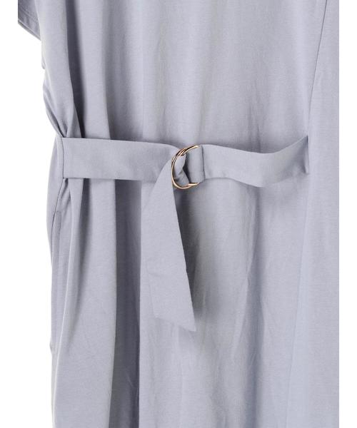 AMERICAN HOLIC（アメリカンホリック）の「・ウエストベルト付ワンピース（ワンピース・レディース・サックスブルー/ライトカーキ/ブラック/杢グレー・FREE）」の18枚目の写真
