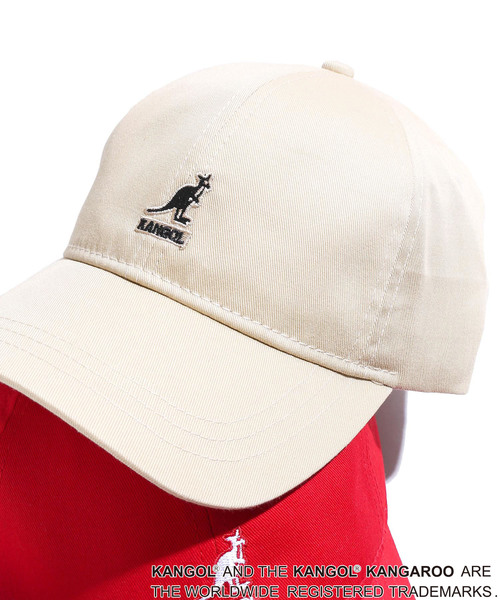 KANGOL（カンゴール）の「∴WEGO/KANGOL別注LOWキャップ（キャップ・メンズ・ネイビー/レッド/ベージュ/ホワイト/ブラック・FREE）」の4枚目の写真