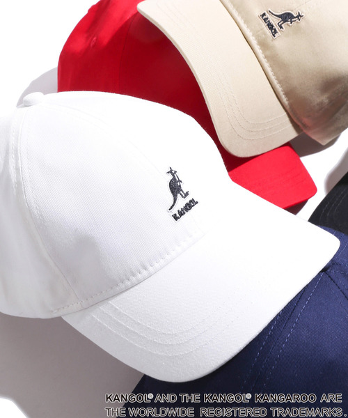 KANGOL（カンゴール）の「∴WEGO/KANGOL別注LOWキャップ（キャップ・メンズ・ネイビー/レッド/ベージュ/ホワイト/ブラック・FREE）」の2枚目の写真
