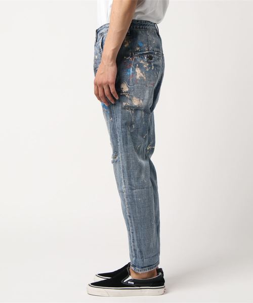 希少！New type 09/10 限定品 カラフルペイントデニムパンツ Right-on（ライトオン）の「【OneTeaspoon】カラフルペイントダメージ