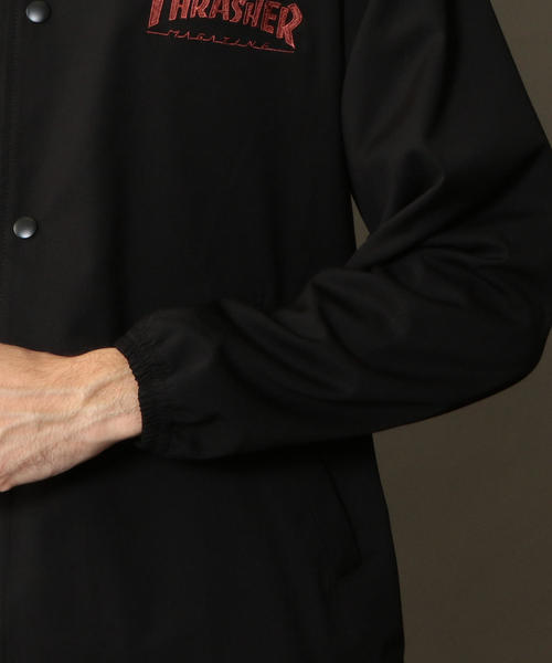 THRASHER(スラッシャー)の「【別注】 <THRASHER> COACH JACKET/コーチジャケット(ブルゾン・メンズ・ブラック/オリーブ・SMALL/MEDIUM/LARGE)」の9枚目の写真