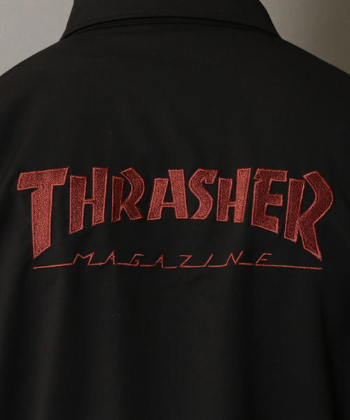 THRASHER(スラッシャー)の「【別注】 <THRASHER> COACH JACKET/コーチジャケット(ブルゾン・メンズ・ブラック/オリーブ・SMALL/MEDIUM/LARGE)」の5枚目の写真