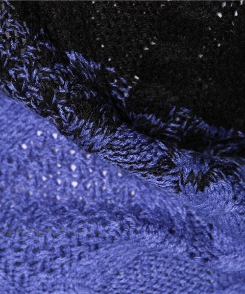 WEGO（ウィゴー）の「WEGO/グラデーションケーブルニット（ニット/セーター・レディース・ダークグレー/ブルー/ピンク・FREE）」の9枚目の写真