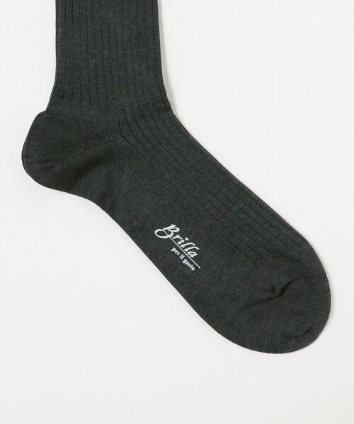 BRILLA per il gusto(ブリッラペルイルグースト)の「Brilla per il gusto / 2トーン リブ ロングホーズ(ソックス/靴下・メンズ・パープル/ブラック/ダークブラウン/ダークグリーン/ブラック系その他/ブルー系その他/ブルー/インディゴブルー/グレー/グリーン系その他4/レッド系その他7・ONE SIZE)」の18枚目の写真