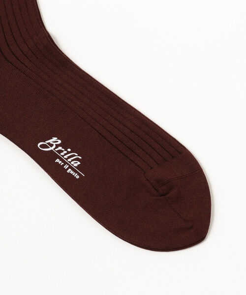 BRILLA per il gusto(ブリッラペルイルグースト)の「Brilla per il gusto / 2トーン リブ ロングホーズ(ソックス/靴下・メンズ・パープル/ブラック/ダークブラウン/ダークグリーン/ブラック系その他/ブルー系その他/ブルー/インディゴブルー/グレー/グリーン系その他4/レッド系その他7・ONE SIZE)」の16枚目の写真