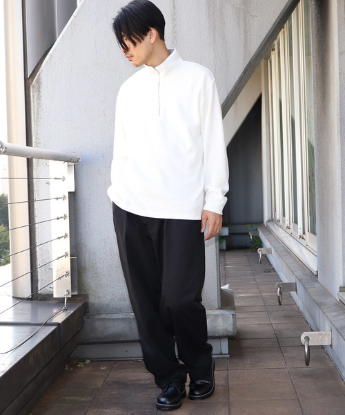 Confirm（コンファーム）の「Confirm / コンファーム サカリバハーフZIPカットソー（Tシャツ/カットソー・メンズ・ホワイト/ブラック/グレー・M/L）」の6枚目の写真