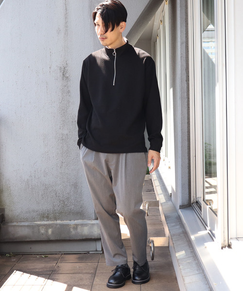 Confirm（コンファーム）の「Confirm / コンファーム サカリバハーフZIPカットソー（Tシャツ/カットソー・メンズ・ホワイト/ブラック/グレー・M/L）」の8枚目の写真