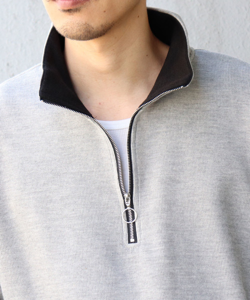 Confirm（コンファーム）の「Confirm / コンファーム サカリバハーフZIPカットソー（Tシャツ/カットソー・メンズ・ホワイト/ブラック/グレー・M/L）」の20枚目の写真