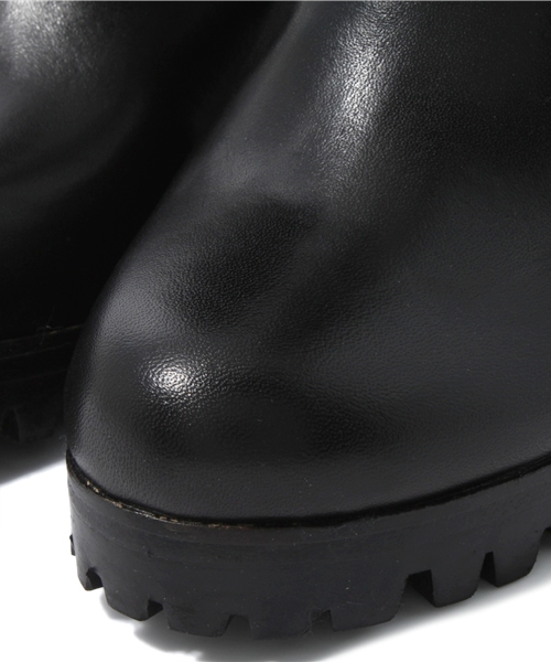 ROSE BUD(ローズバッド)の「【VERY掲載】H.P.L 03 N.COW BELTED W/H SHORT BOOTS(ブーツ・レディース・ブラック/チョコ・35/36/37/38/39)」の6枚目の写真