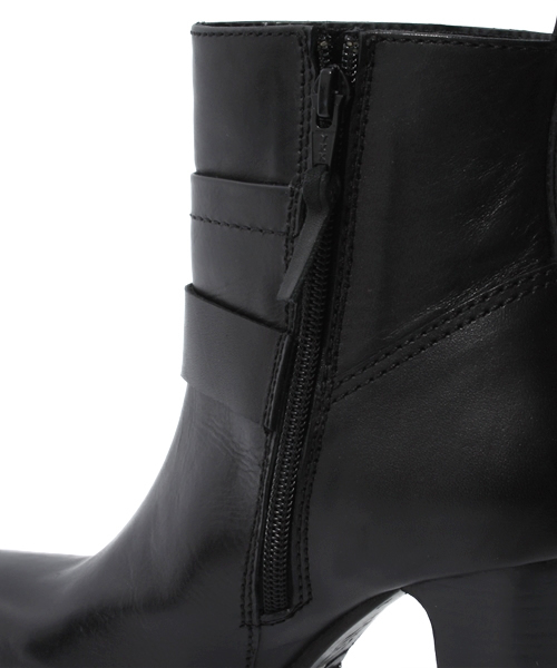 ROSE BUD(ローズバッド)の「【VERY掲載】H.P.L 03 N.COW BELTED W/H SHORT BOOTS(ブーツ・レディース・ブラック/チョコ・35/36/37/38/39)」の10枚目の写真
