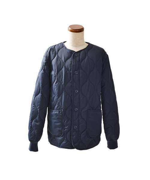 MinoriTY（マイノリティ）の「キルティングノーカラーブルゾン
