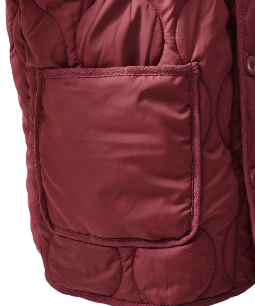 MinoriTY（マイノリティ）の「キルティングノーカラーブルゾン ミリタリージャケット（その他アウター・メンズ・オリーブ/ベージュ/ネイビー/レッド/ブラック・M/L/XL）」の9枚目の写真