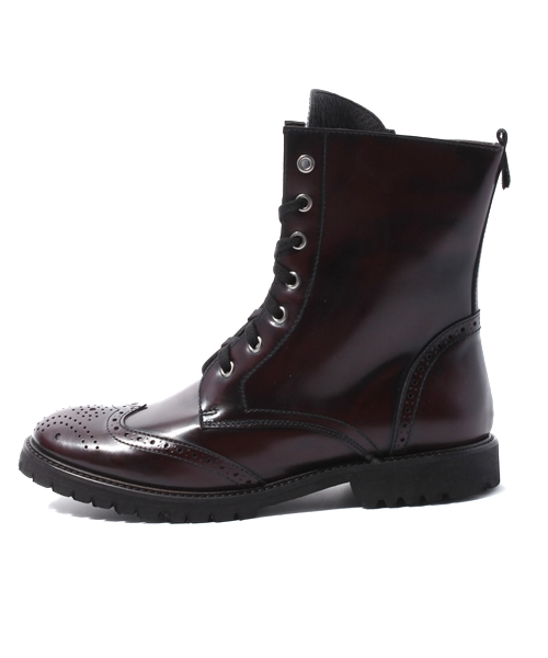 ROSE BUD(ローズバッド)の「(GIANNI RUSSO) VE417 ABRASIVATO WING TIP LACE BOOTS(ブーツ・レディース・ブラック/ボルドー・36/37/38/39)」の9枚目の写真