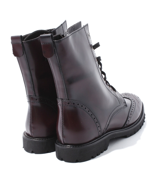 ROSE BUD(ローズバッド)の「(GIANNI RUSSO) VE417 ABRASIVATO WING TIP LACE BOOTS(ブーツ・レディース・ブラック/ボルドー・36/37/38/39)」の8枚目の写真