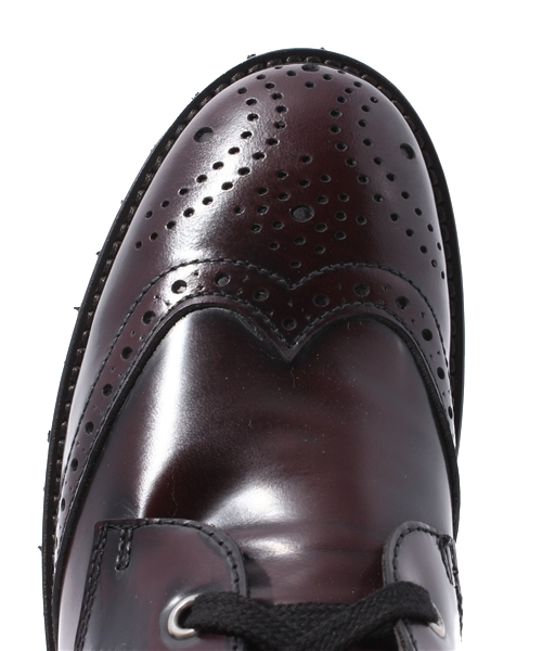 ROSE BUD(ローズバッド)の「(GIANNI RUSSO) VE417 ABRASIVATO WING TIP LACE BOOTS(ブーツ・レディース・ブラック/ボルドー・36/37/38/39)」の3枚目の写真