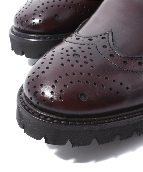 ROSE BUD(ローズバッド)の「(GIANNI RUSSO) VE417 ABRASIVATO WING TIP LACE BOOTS(ブーツ・レディース・ブラック/ボルドー・36/37/38/39)」の7枚目の写真