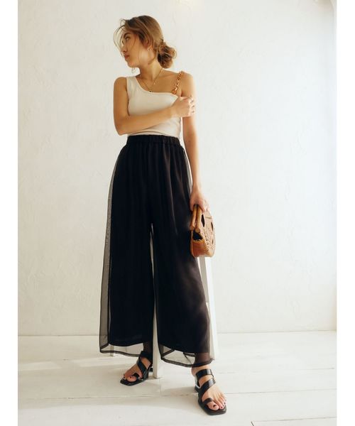 EVRIS（エヴリス）の「トングクリアヒールサンダル（サンダル・レディース・ブラック/シルバー・SMALL/MEDIUM/LARGE）」の7枚目の写真