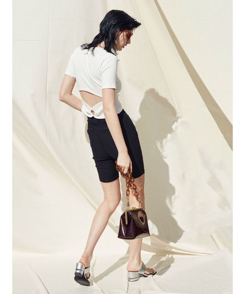 EVRIS（エヴリス）の「トングクリアヒールサンダル（サンダル・レディース・ブラック/シルバー・SMALL/MEDIUM/LARGE）」の8枚目の写真