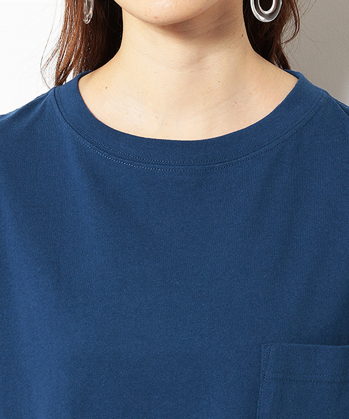 Purple&Yellow(パープルアンドイエロー)の「ショートワイド Tシャツ(Tシャツ/カットソー・レディース・アイボリー/ブラック/ブルー・SMALL/MEDIUM)」の10枚目の写真